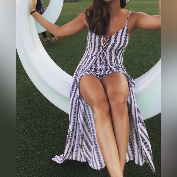 LF Dresses & Skirts - Unique multi-color romper/dress from LF in great condition!